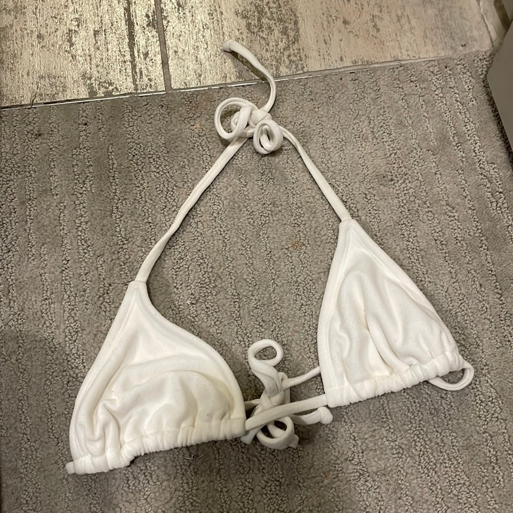 Frankie’s bikini never worn white triangle top
